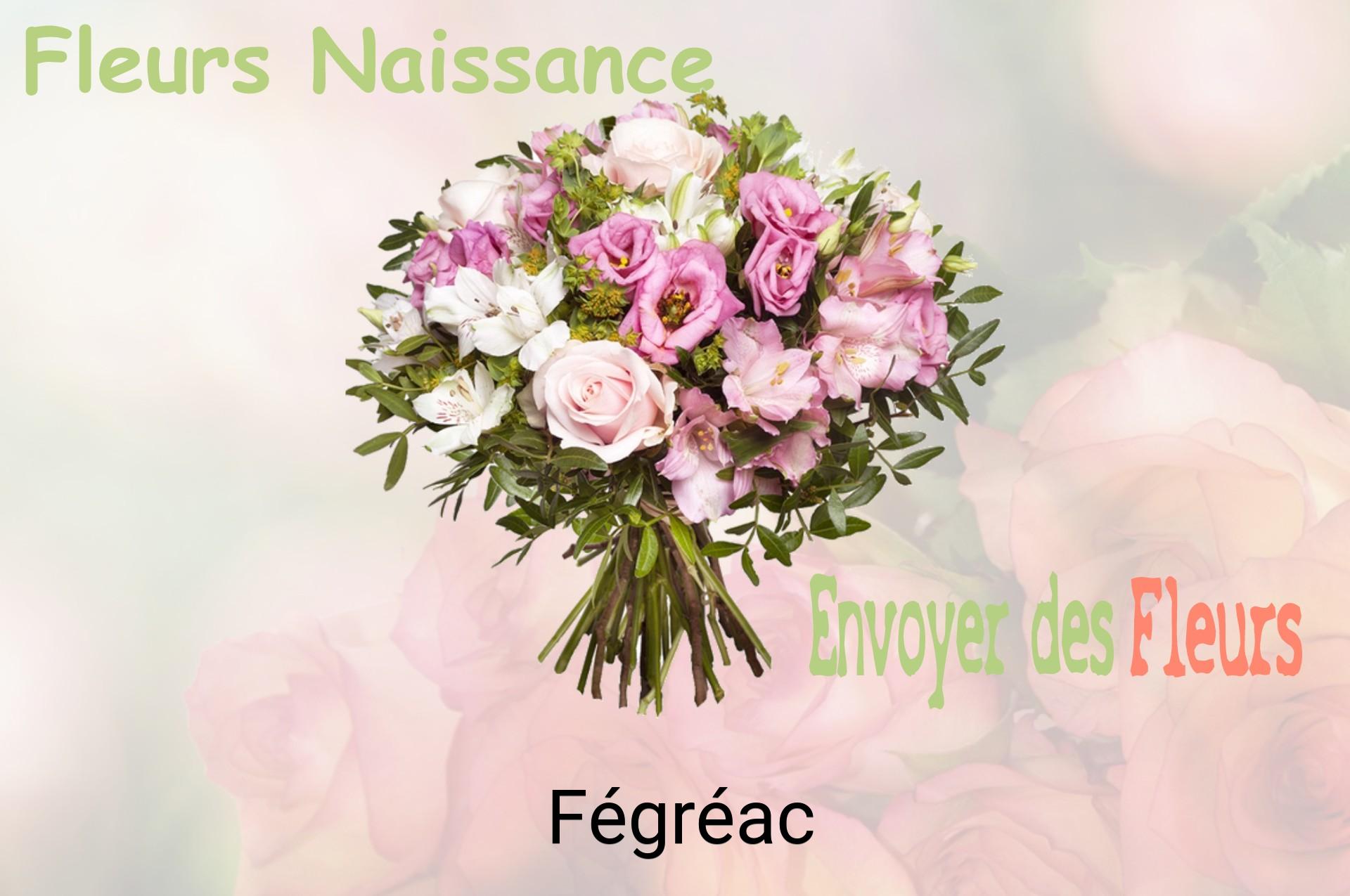 Bouquet de fleurs de naissance livré à Fégréac